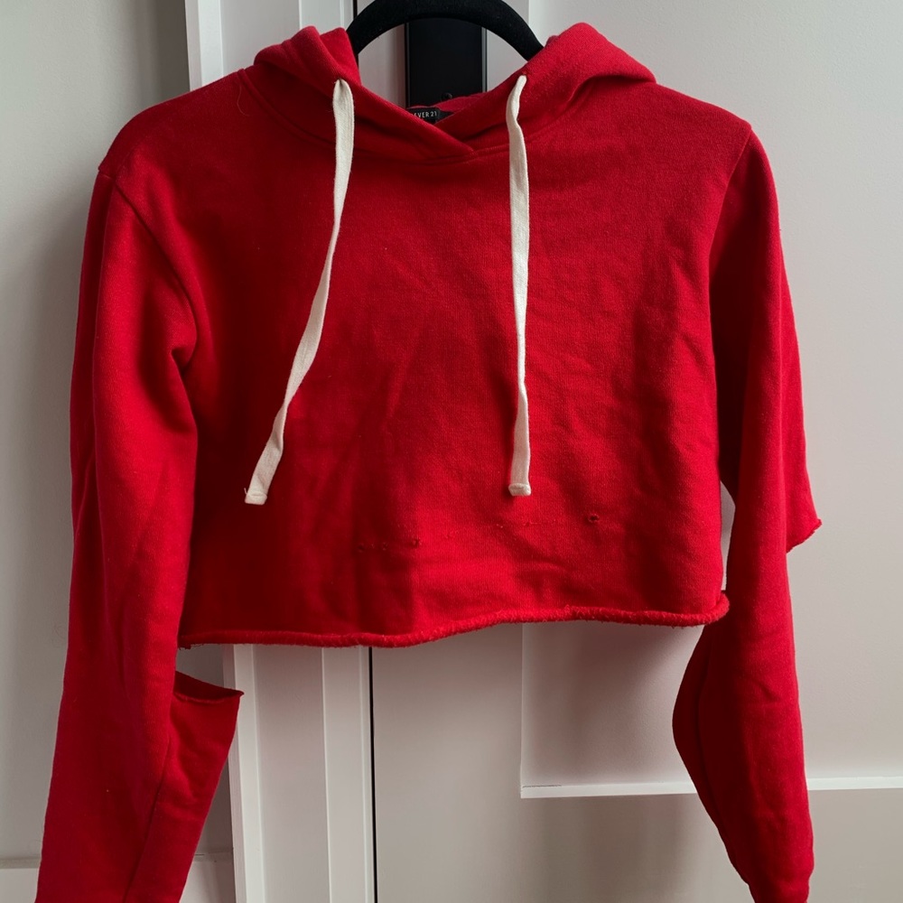 F21 Reworked Cropped Sweater - Picture 6 of 8